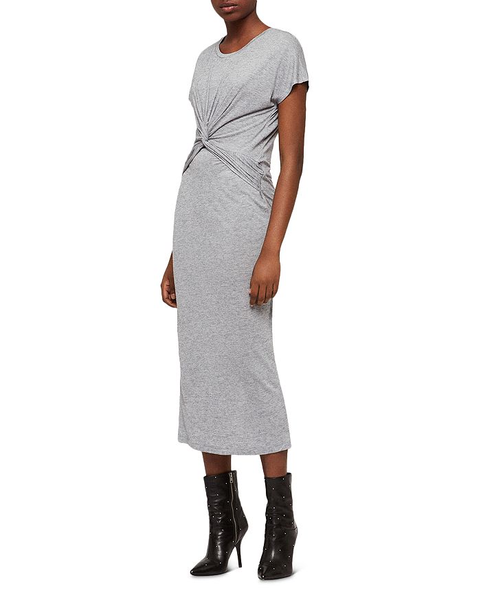 ALLSAINTS Paloma Twist Front Midi Dress Bloomingdale s