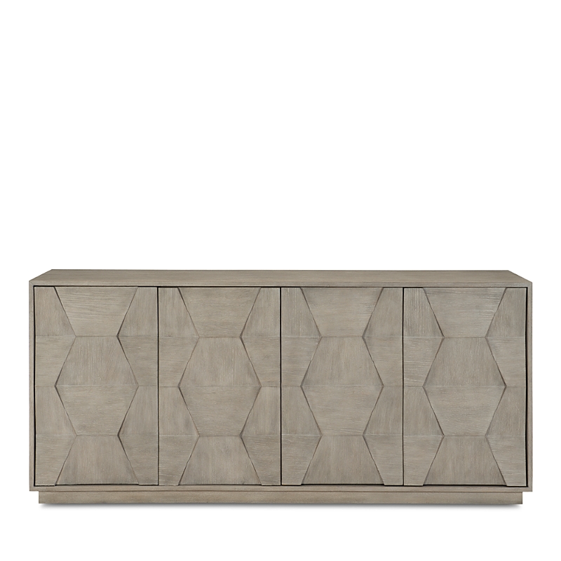 Bernhardt Linea Entertainment Console In Cerused Greige