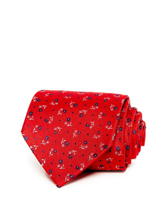 The Men's Store At Bloomingdale's Floral Dot Classic Tie ...