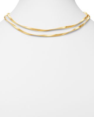 18K Yellow Gold Marrakech Single Strand Long Necklace, 36"