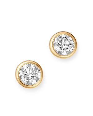 Bloomingdale's Diamond Bezel Set Stud Earrings in 14K Yellow Gold, 0.75 ct. t.w. - 100% Exclusive