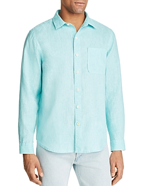 Tommy Bahama Sea Glass Breezer Classic Fit Linen Shirt In Lawn Chair