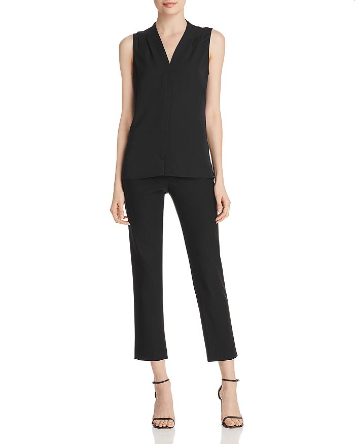 Shop Nic And Zoe Nic+zoe Petite Easy Day-to-night Top In Black Onyx