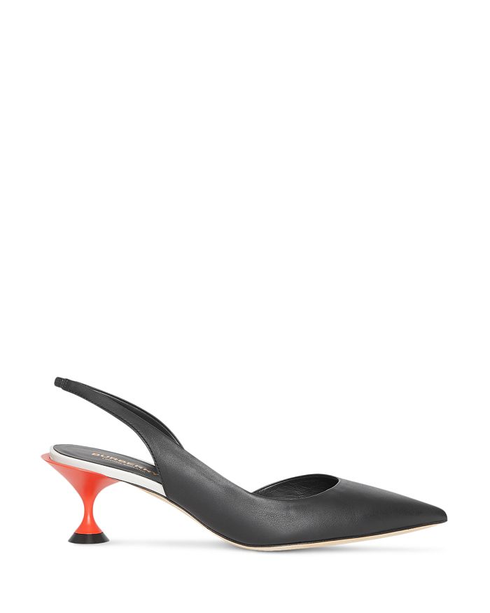Burberry on sale slingback pumps