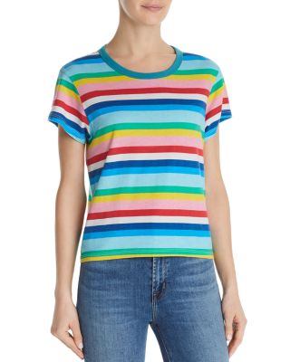 rainbow stripe tee