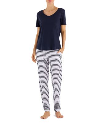 Hanro Laura Short Sleeve Long Pajama Set | Bloomingdale's