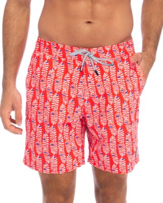 TOM & TEDDY - Rowan Botanical-Print Swim Trunks