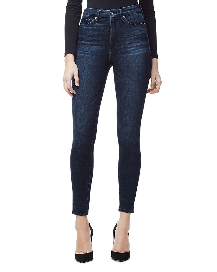Good American Good Waist Cropped Skinny Jeans in Blue 025 | Bloomingdale's