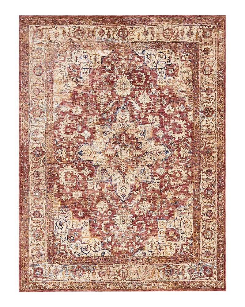 Kenneth Mink Taza Heriz Area Rug, 5'3 X 7'6 In Red