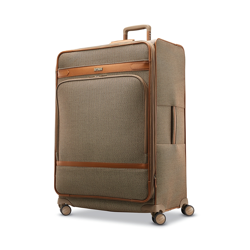 Hartmann Herringbone Deluxe Extended Journey Expandable Spinner In Terracotta Herringbone