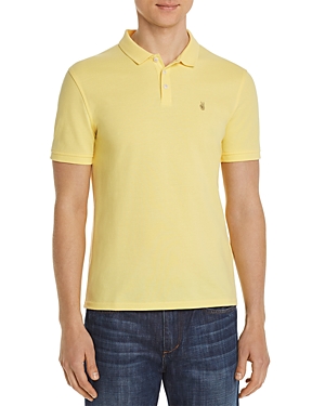 John Varvatos Peace Sign Pique Regular Fit Polo Shirt - 100% Exclusive In Lemon Rind