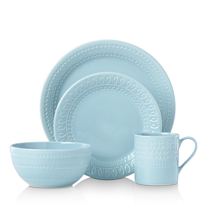 Kate Spade New York Willow Drive 4-piece Place Setting In Blue
