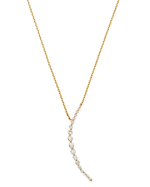 Bloomingdale's Diamond Crescent Necklace in 14K Yellow Gold, 0.35 ct. t.w. - 100% Exclusive