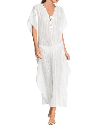Robin Piccone Michelle Long Caftan Swim Cover-Up | Bloomingdale's
