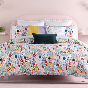 Kate Spade New York Cat In The Garden Duvet Cover Set Full Queen