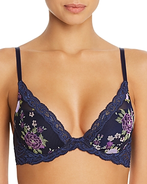 Natori Feathers Underwire Contour Bra In Romantic Floral Print