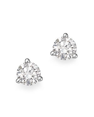 Bloomingdale's Diamond Stud Earrings in 14K White Gold 3-Prong Martini Setting, 0.60 ct. t.w. - 100%