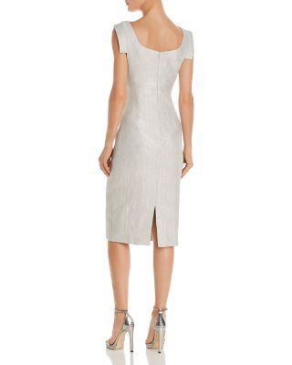 Black Halo Jackie O Metallic Sheath Dress | Bloomingdale's