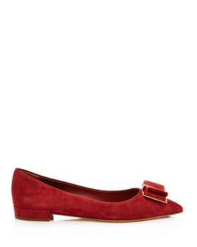 salvatore ferragamo suede flats