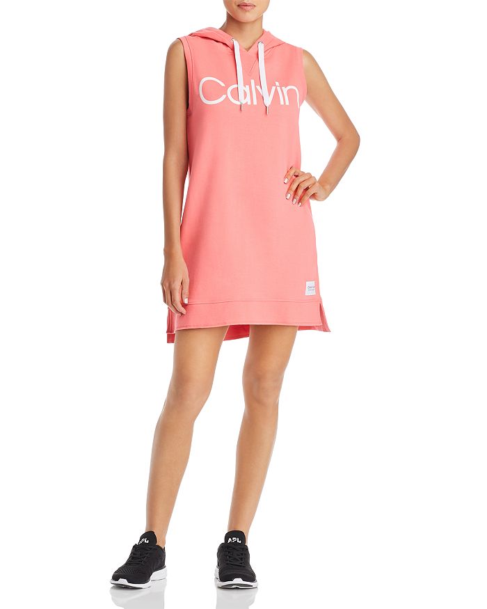 Calvin klein performance logo hoodie dress top