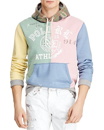Polo Ralph Lauren Fleece Patchwork Hooded Sweatshirt | Bloomingdale's