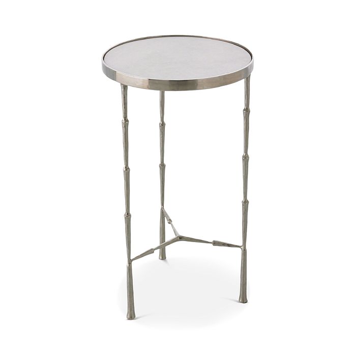 Global Views Spike Accent Table In Antique Nickel