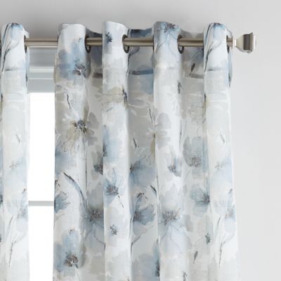 Modern Bloom Semi-Sheer Grommet Curtain Panel, 50&amp;quot; x 63&amp;quot;
