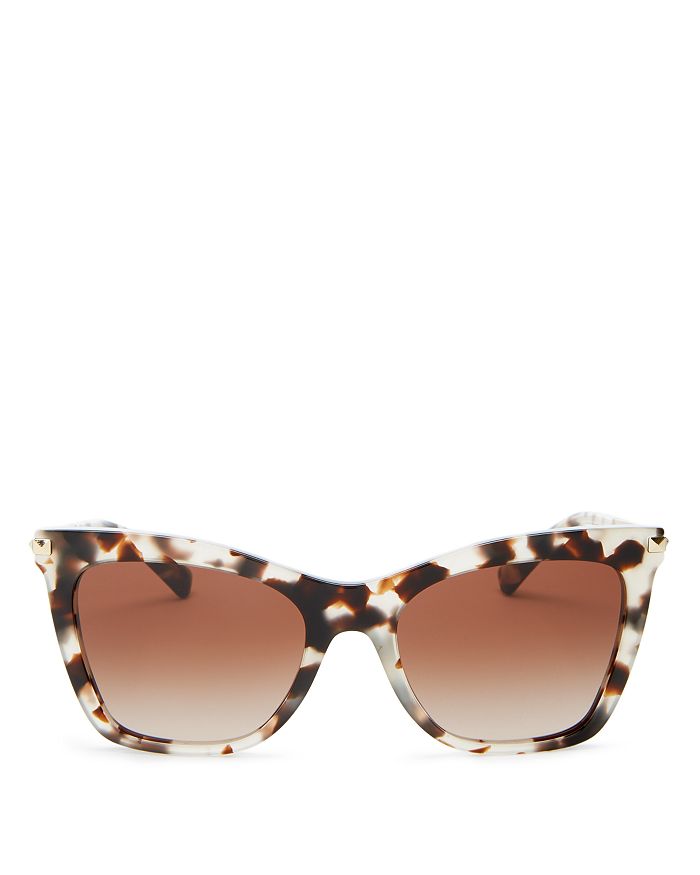 Valentino Women's Square Sunglasses, 54mm In Brown Beige/brown Gradient