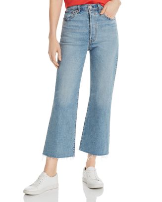 Levi's Rib Cage Crop Flare Jeans in Scapegoat | Bloomingdale's