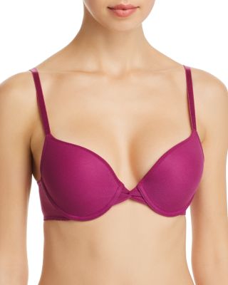 purple strapless push up bra