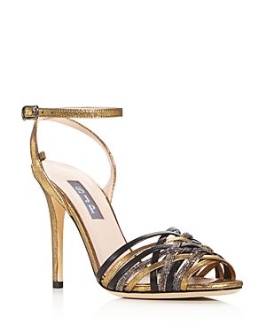 Sjp By Sarah Jessica Parker Women's Maud Strappy High-heel Sandals In Gold