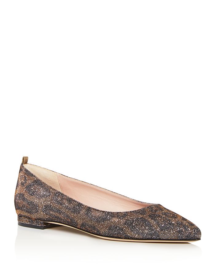 Sjp By Sarah Jessica Parker Women's Story Pointed-toe Ballet Flats In Leopard Fabric