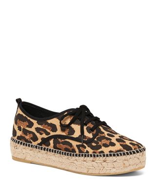 leopard lace up espadrilles