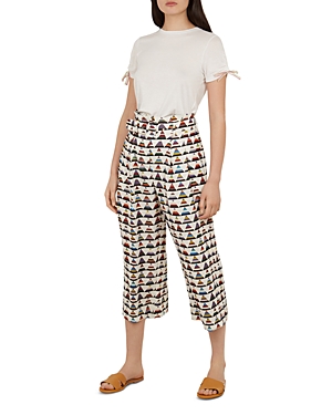 TED BAKER COLOUR BY NUMBERS BOA TRIANGLE-PRINT PANTS,WMT-BOA-WH9W