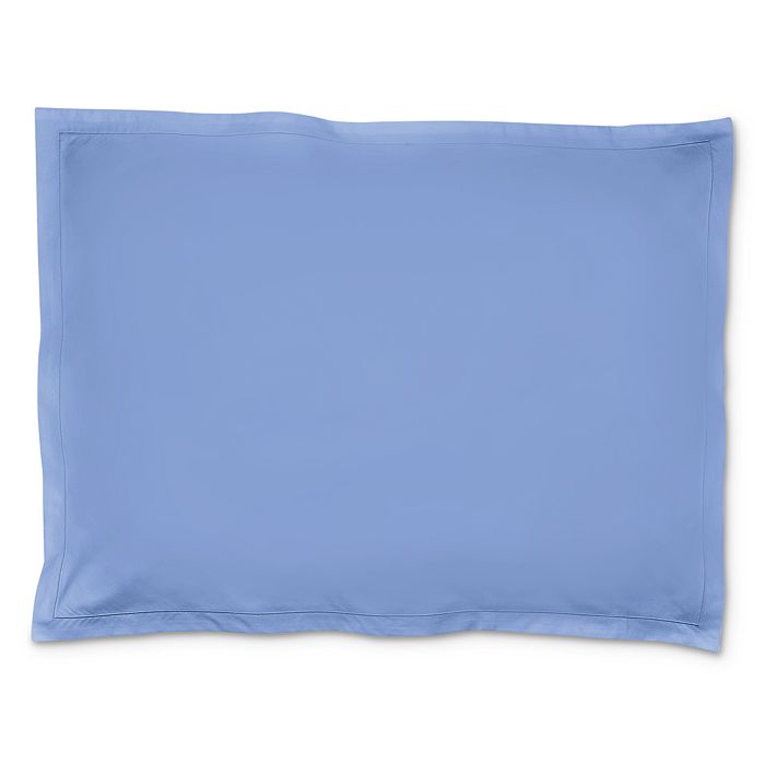 Matouk Luca Satin Stitch Standard Sham In Azure