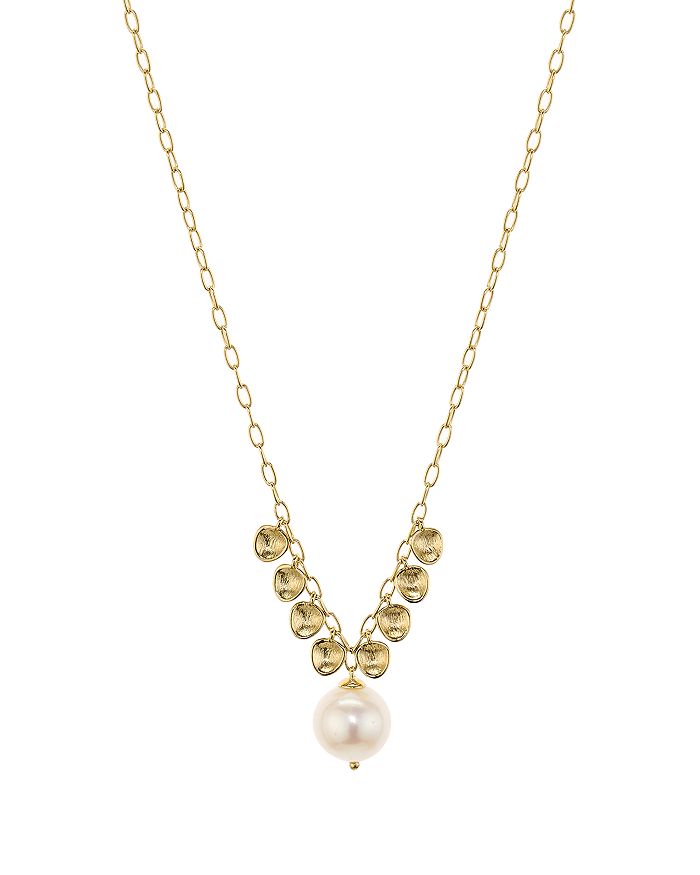 Nadri Venice Pearl Necklace In 18k Gold-plated Sterling Silver, 18