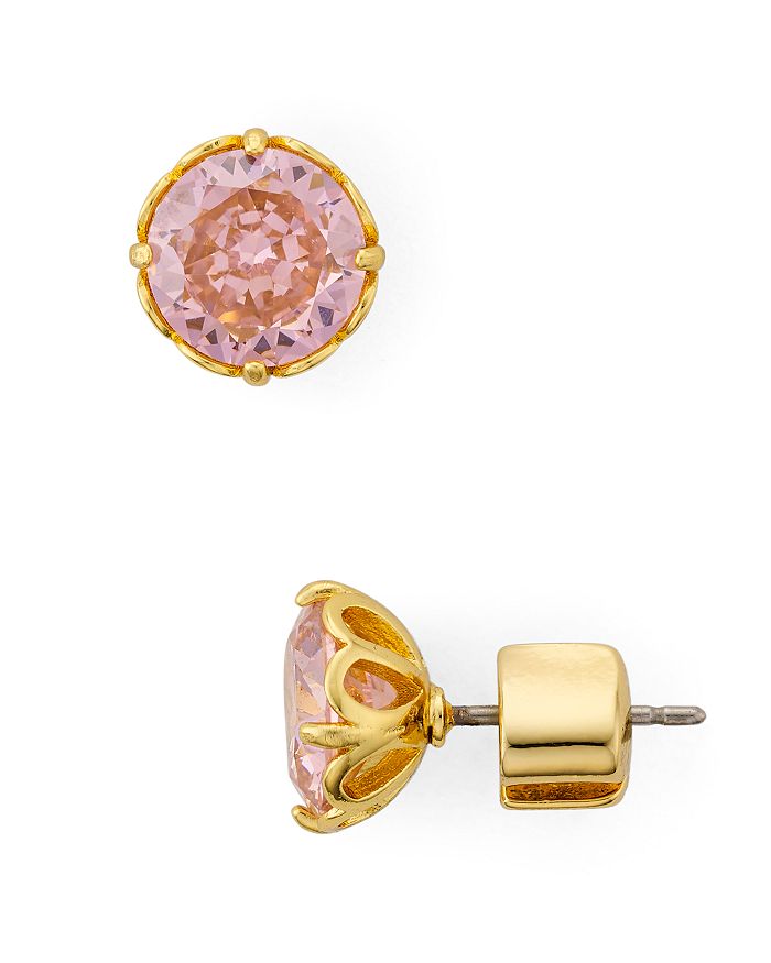 Kate Spade New York That Sparkle Round Earrings In Pink/gold