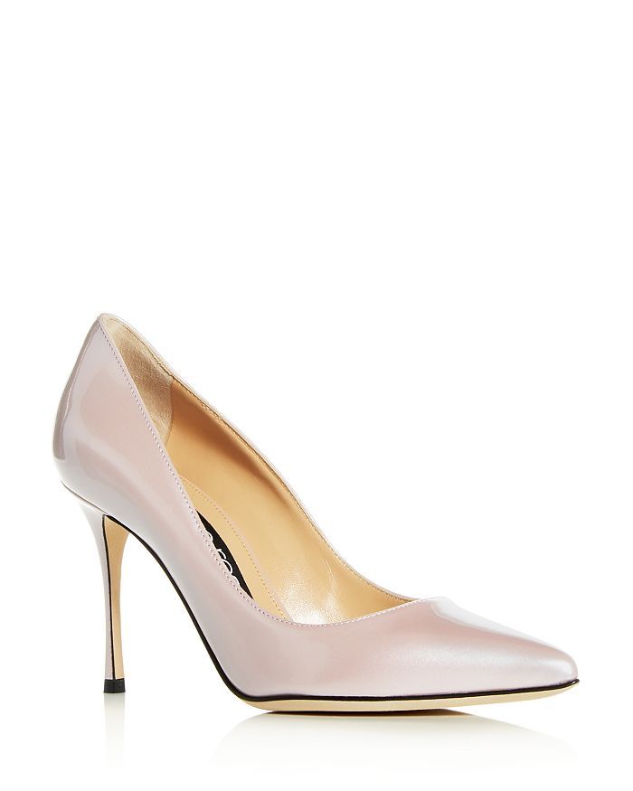 Sergio Rossi Women's Godiva Pointed-toe Pumps In Light Pink