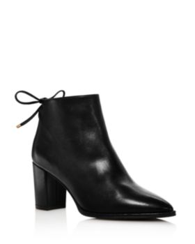 stuart weitzman women's gardiner block heel ankle booties