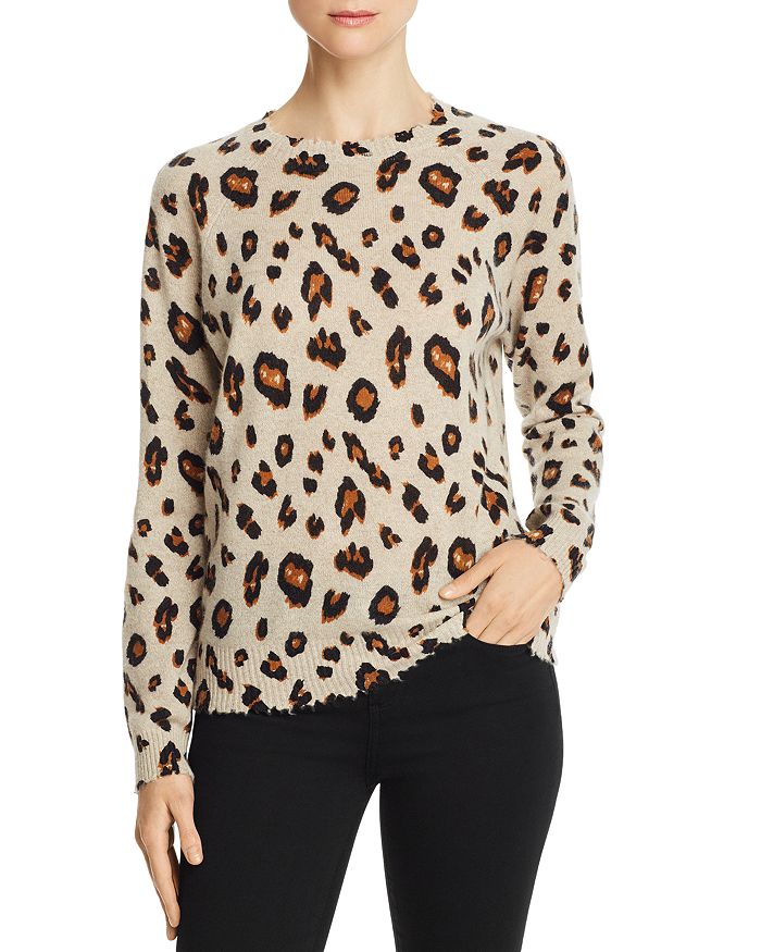 Minnie rose leopard sweater outlet