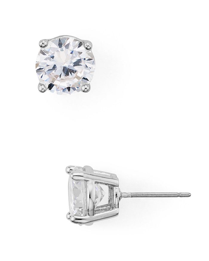 Aqua Large Stud Earrings - 100% Exclusive In Clear/silver