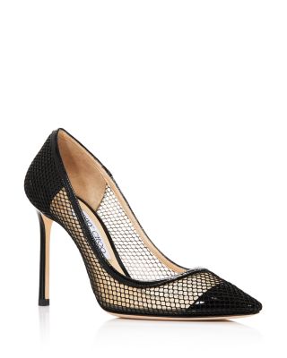 jimmy choo mesh pumps