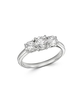 Bloomingdale's - Diamond 3-Stone Ring in 14K White Gold, 1.5 ct. t.w. - 100% Exclusive