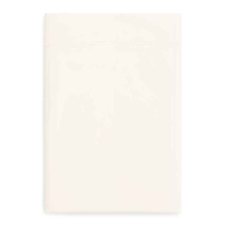 Matouk Luca Satin Stitch Flat Sheet, Twin In Neutral