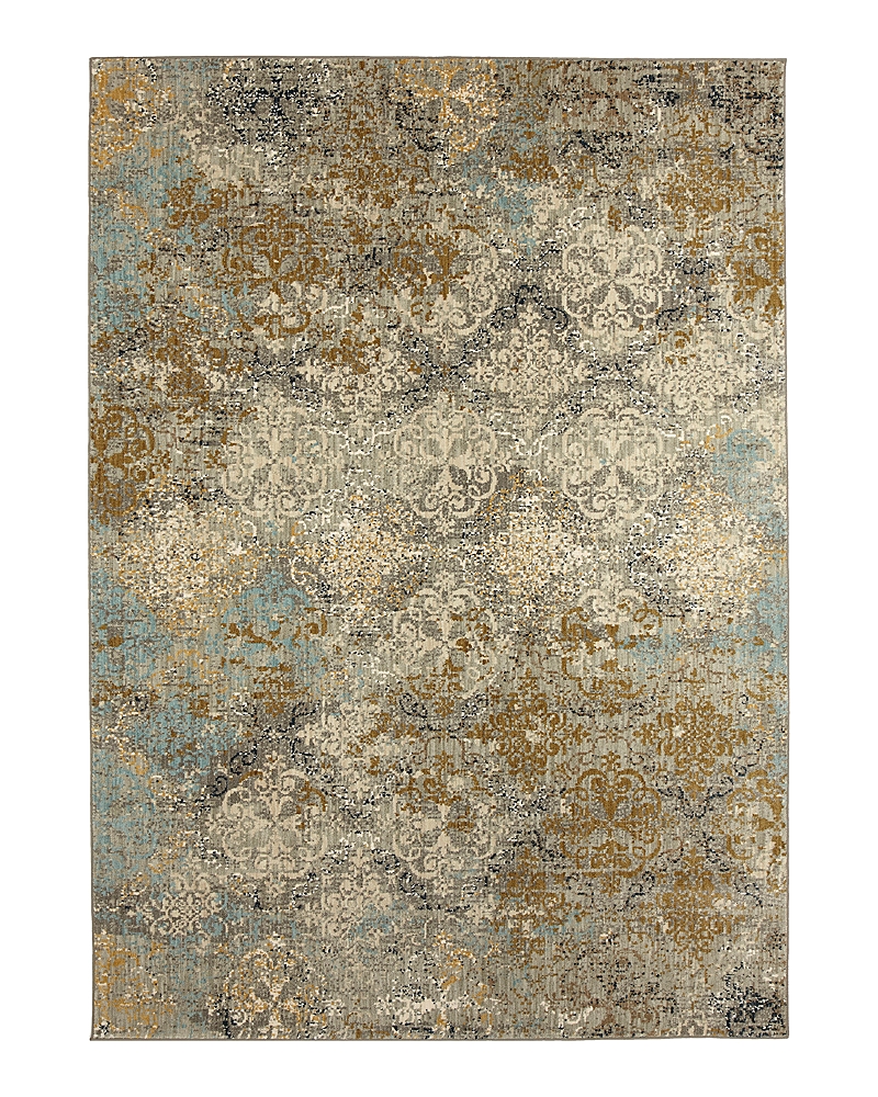 Karastan Touchstone Moy Area Rug, 5'3 X 7'10 In Willow Gray