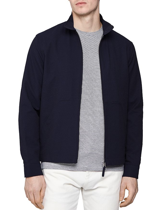 Seersucker bomber jacket hotsell