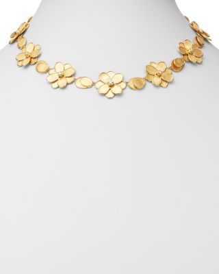 18K Yellow Gold Petali Diamond Collar Necklace, 17.5"