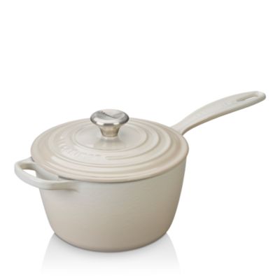 Le Creuset 2.25-Quart Signature Cast Iron Saucepan - Meringue