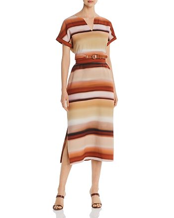 Lafayette 148 New York Cosimia Ombré-Stripe Midi Dress | Bloomingdale's
