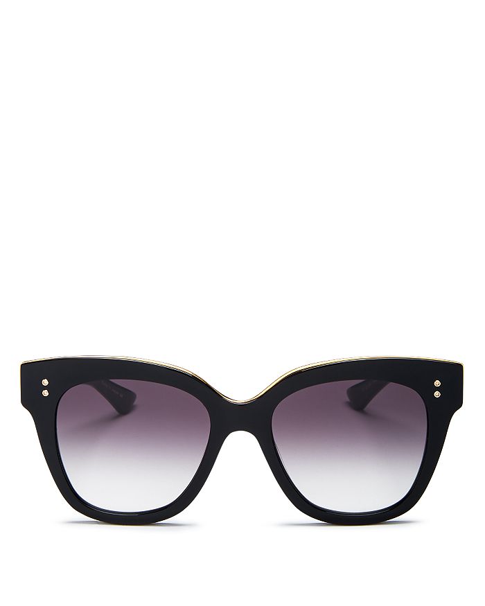 Dita Women's Day Tripper Square Sunglasses, 55mm In Black Yellow/gray Gradient